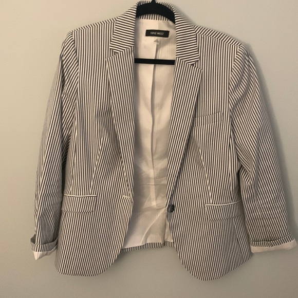 Nine West Jackets & Blazers - Nine West light blue and white blazer